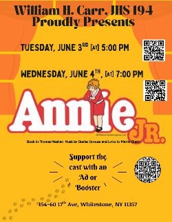 Annie Jr. Flyer